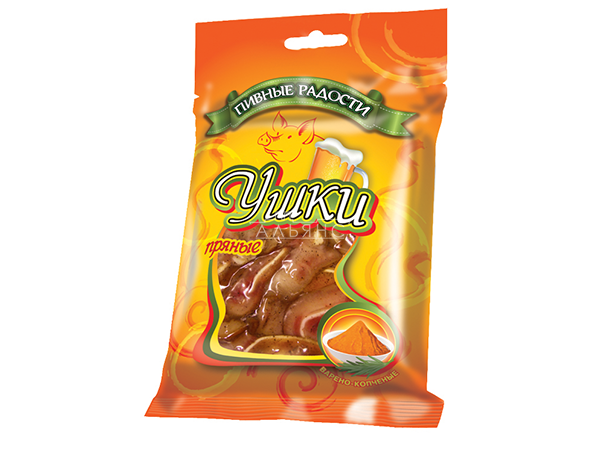 Уши свиные пряные "Пивные радости" (100гр) во Владимире