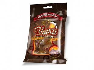 Бастони Снеки сыровяленые с можжевельником: Уши свиные с чесноком 