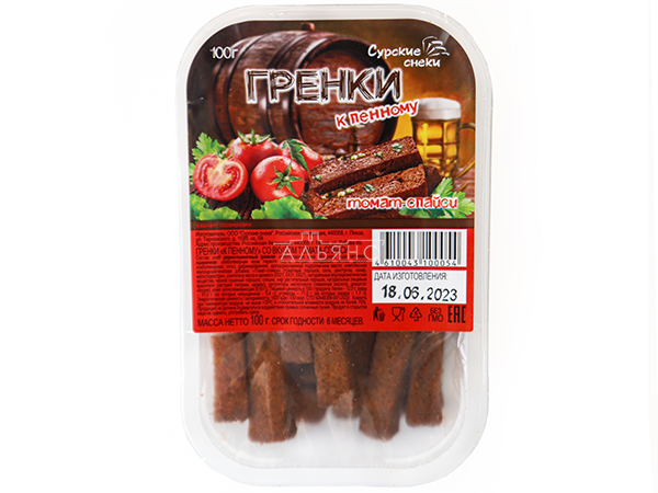 Сурские гренки Томат спайси (100 гр) во Владимире