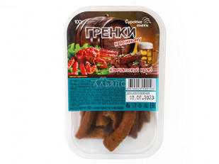 Сурские гренки Сметана с луком (100 гр): Сурские гренки Камчатский краб (100 гр)