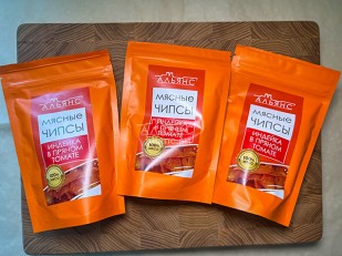 Сурские гренки Шашлык (100 гр): Мясо (АЛЬЯНС) вяленое индейка 