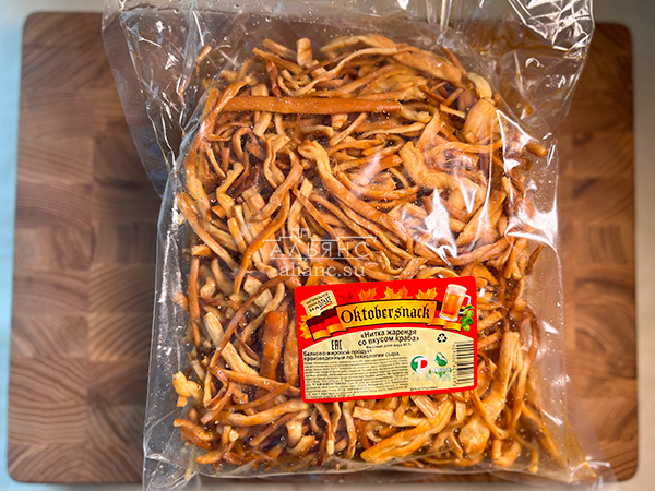 Нитка ЖАРЕНАЯ "Краб" Oktobtersnak 1 кг (сырный продукт) во Владимире