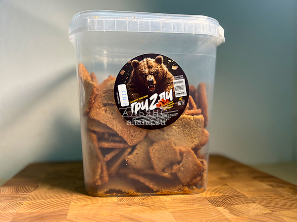 Ведро Ржаные гренки со вкусом Крылышки Барбекю (1 кг) во Владимире