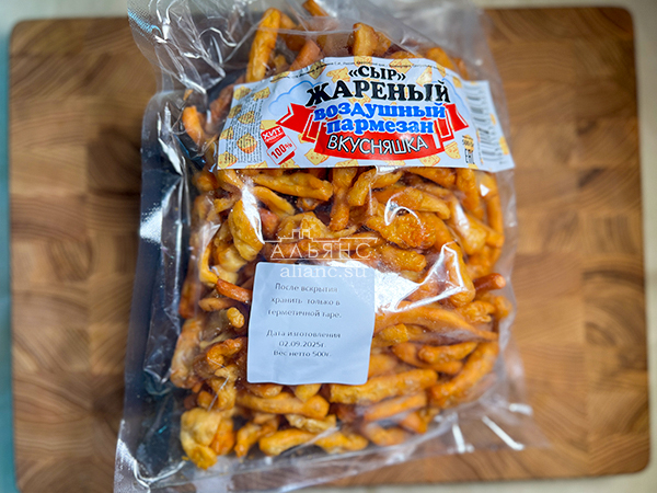 Жареный сыр "ВКУСНЯШКА" со вкусом пармезан (500 гр) во Владимире