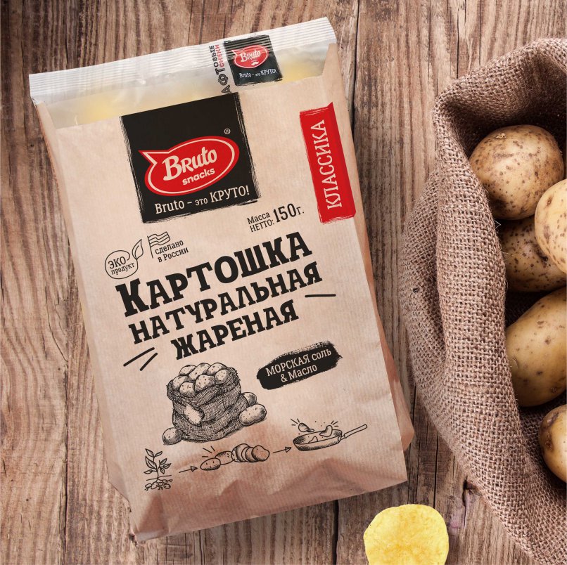 Картофель «Бруто» с солью 130 гр. во Владимире