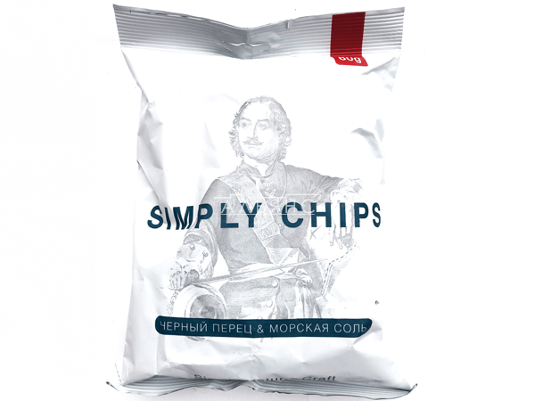 Картофельные чипсы "Simple chips" Морская соль и черный перец 80 гр. во Владимире