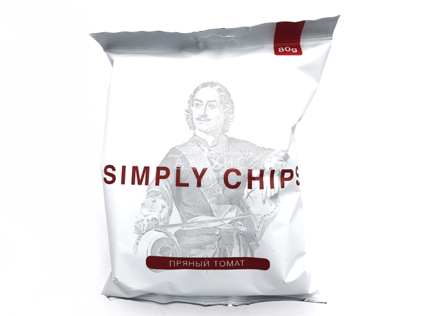 Картофельные чипсы "Simple chips" Пряный томат 80 гр. во Владимире